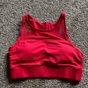 Zyia Red High-Neck Sports Bra